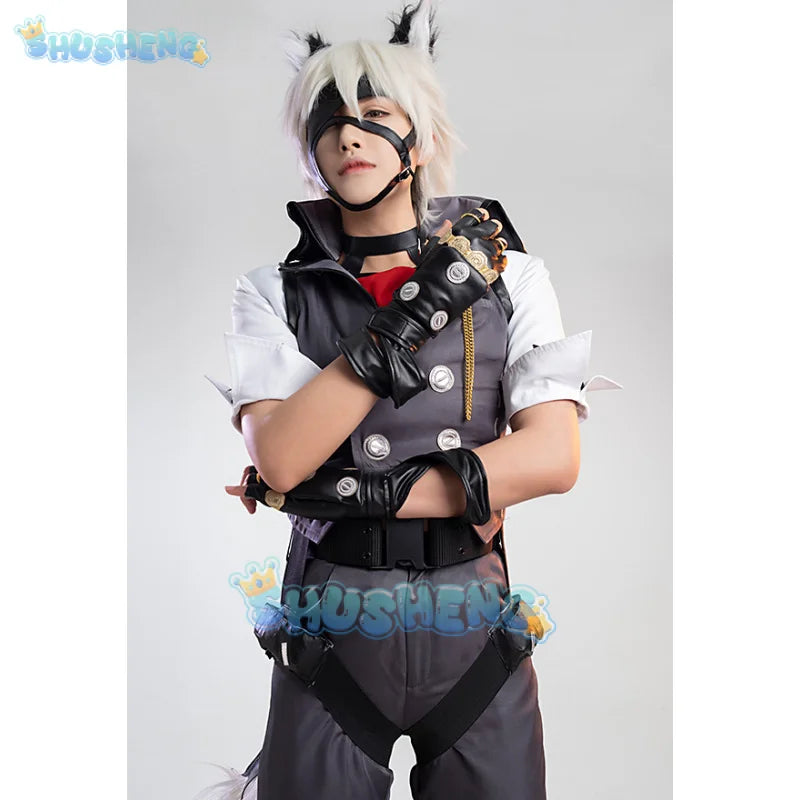 Zenless Zone Zero Von Lycaon Cosplay Costume Wig Game Uniform Tail Rings Victoria Housekeeping New Eridu Halloween for Women Men