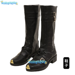 Sephiroth FF14 Game Final Fantasy Cosplay Blue Rose Thorn Night Costume Shoes Accessories props jackets Halloween Party Uniform