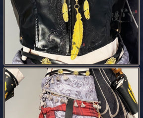 Game Identity V Antiquarian Qi Shiyi Cosplay Costume Crow Cosplay Black Uniforms Halloween Party Role Play Outfit Suit for Woman