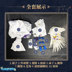 Blue Archive cosplay Misono Mika Cosplay Costumes  Princess Girl Wedding Satin Dress Shawl Headwear Suit Costume