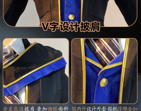 Joseph Desaulniers Photographer Cosplay Game Identity Ⅴ Costume accessories Halloween party fashionable handsome uniform set