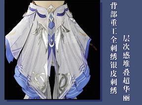 Shusheng-R Genshin Impact Columbina Cosplay Costume Hanfu Dress Halloween Carnival Party Christmas Play Role Clothes Clothing