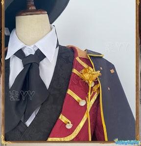 Identity V Norton Campbell Prospector Cosplay Costume Coat shirt shawl vest tie hat props Halloween gorgeous knight uniform set
