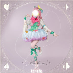Anime MIRAI DAYS Ha-chan Cure Felice Cosplay Costume Lolita dress accessories props wigs sweet Halloween woman ha-chan uniform