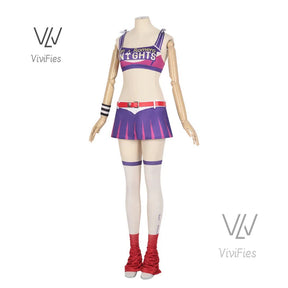 Game Lollipop Chainsaw Juliet Starling Cosplay Costume Women Tops Skirt Accessories Full Set Female Role Play Uniform Halloween