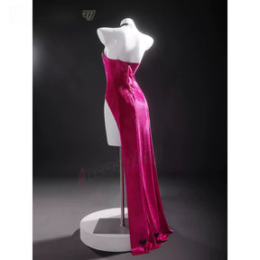 Shusheng-R Anime Hazbin Hotel Angel Dust Sequin Velvet Dress Cosplay Costume XS-XXXL