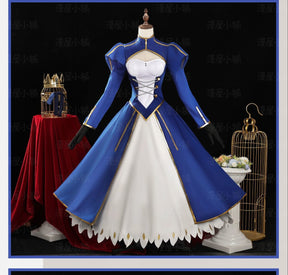 Saber Cosplay Costume Game Fate/Stay Night Cosplay DUDU-SR Artoria Pendragon Saber Women Costume Armor Arutoria Halloween FGO