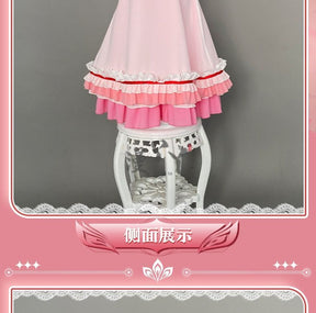 Anime Yosuga No Sora Kasugano Sora Cosplay Costume Girl Sweet Lolita Dress Pajamas Summer Nightgown Ruffle Nightwear Clothes