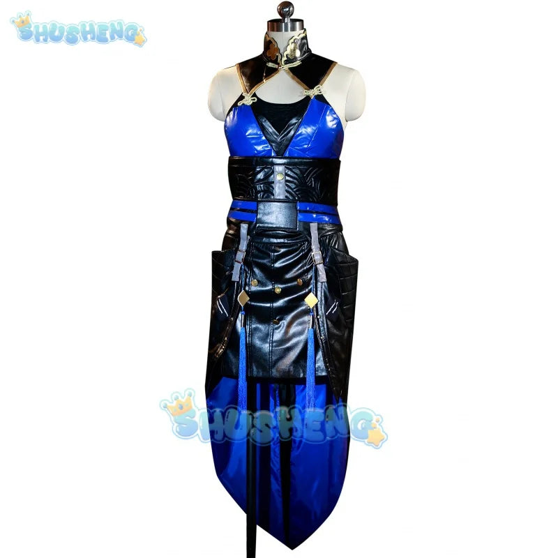 Yangyang cosplay costume wuthering waves game suit little blue hat unirom dress role play Halloween party outfit Women