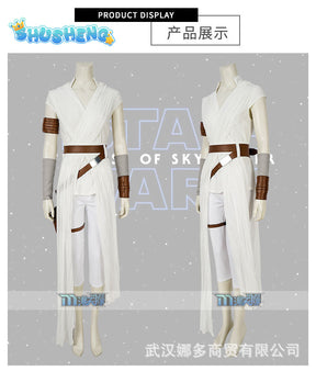 Star and Wars Rey Cosplay Costume The Rise of Skywalker Rey Cosplay Uniform Set Adult Halloween Carnival Party Costumes for Woma