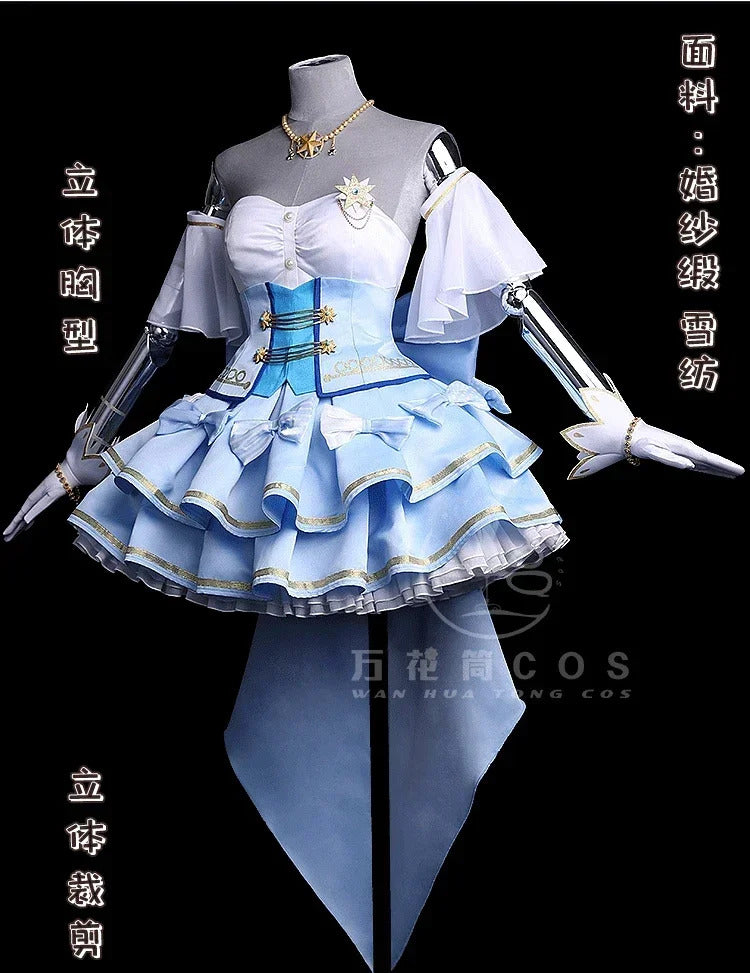 Vladilena·Milize Cosplay Anime 86 -Eightysix- Costume Magical Girl Uniform Dress Halloween Party Role Play Clothing