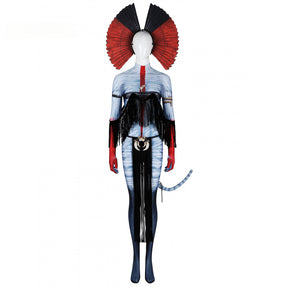 Shusheng-R Avatar:Fire and Ash Neytiri te Ckaha Mo'at’ite Cosplay Costume Tail Zentai Female Halloween Party Bodysuit