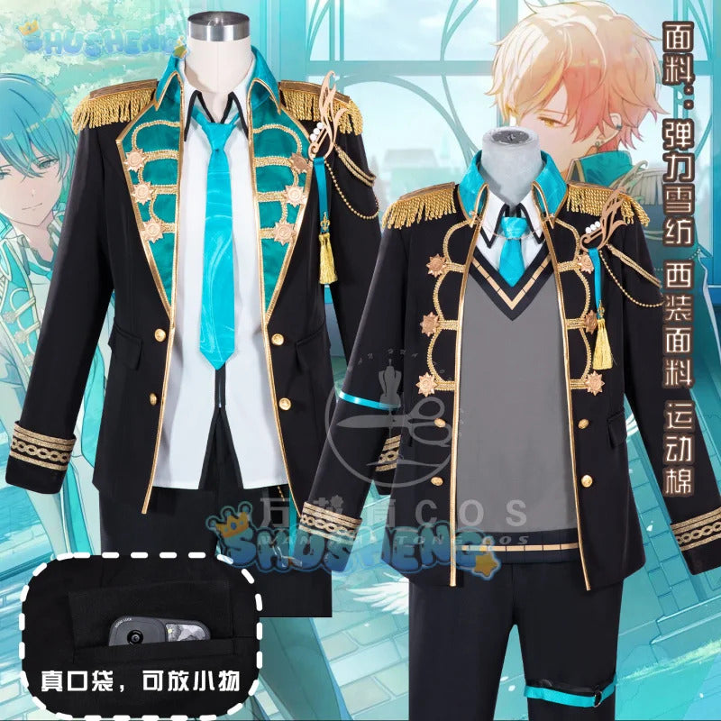 Project Sekai: Colorful Stage!feat Akito Shinonome Toya Aoyagi Cosplay Costume Uniform Halloween Carnival Party Clothing