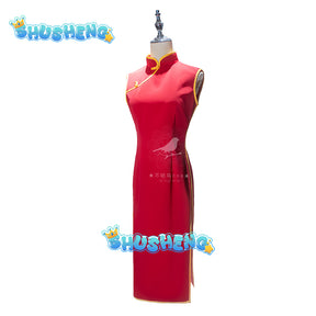 Gintama Soul Kagura Cosplay Costume Women Men Japanese Anime Kagura Chinese Dress Cosplay Kungfu Wear Cheongsam Outfits