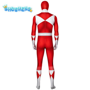 Kyoryu Sentai Zyuranger Geki Cosplay Rangers Costume Battle Armor Jumpsuit Red Tyranno Soldier Jumpsuit set