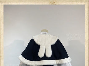 Anime Yosuga No Sora Kasugano Sora Cosplay Costume Winter Fur Collar Shawl Skirt Lolita Woman Cute Christmas Party Suit