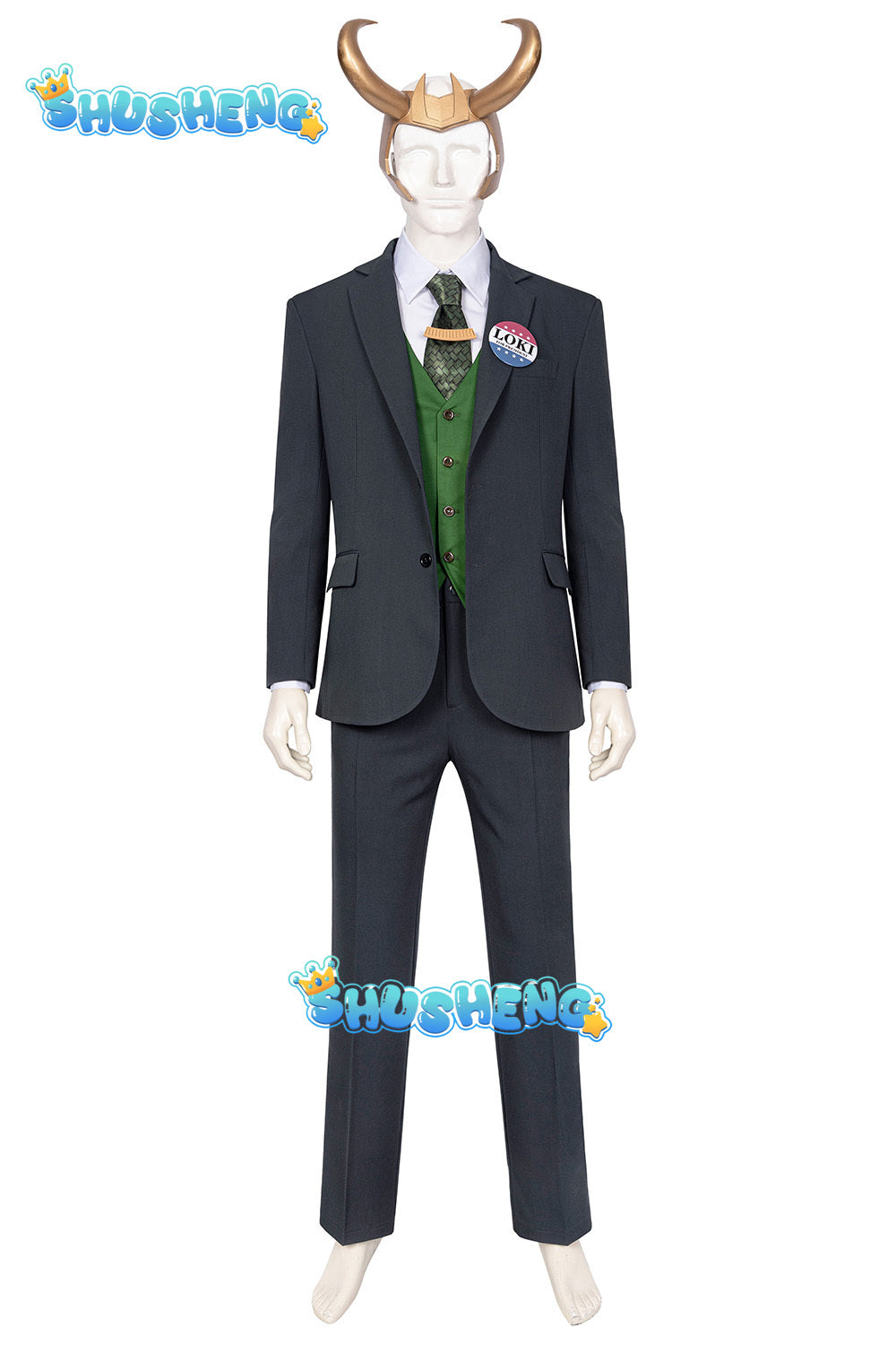 Movie Loki Season 1 Loki Costume Cosplay Outfits Uniform For Adult Men Halloween Carnival  Suit Custom Made