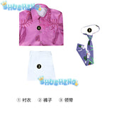 Anime Nick Wilde Cosplay Costume Outfit Shirt Pant Tie Uniform Halloween Carnival Suit Custom Made