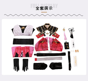 Shusheng Game Wuthering Waves Taoqi Cosplay Uniforms Halloween Carnival Party Role Play Clothing for Women