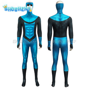 Mark Grayson Cosplay Jumpsuits Costume Cartoon Invincible Roleplay Outfits Male Superhero Disguise Bodysuit Halloween Party Suit