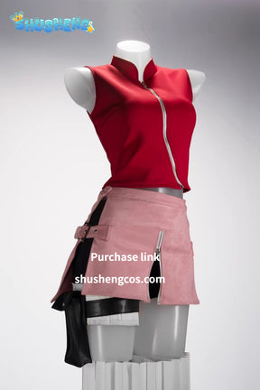 Anime Cosplay Series: Naruto Shippuden-Haruno Sakura Cosplay Costume full set Shushengcos