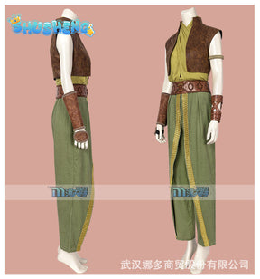 Raya Cosplay Costume Raya Adventure Outfit Cape Vest Full Set Women Fancy Halloween Dragon Princess Dress