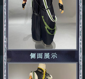 Xiao Game Genshin Impact Subduing demons Xiao Cosplay Costume Coat props accessories Ring tattoo handsome Halloween party set
