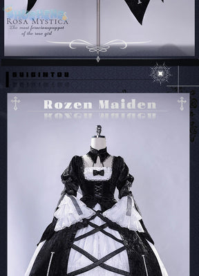 Anime Roses Maiden Cosplay Sui gin tou Mercury Lamp Costume Dark Gothic Lolita Dress High Quality Halloween Uniform Accessories