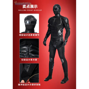 The Boys Season 2 Black Noir Cosplay Costume Black Jumpsuit Halloween Carnival Superhero Battle Noir Outfit Adult Men Helmets