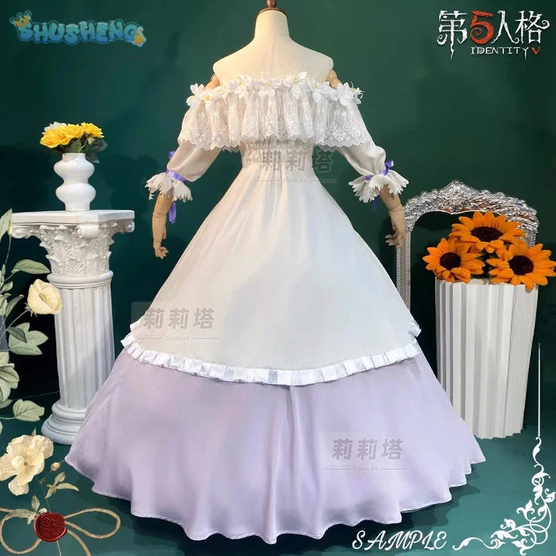 In stock Game Identity Ⅴ Vera Nair cospaly Perfumer Costume Sweet Lolita Princess Dress Hat Set Party Christmas Girl Uniform
