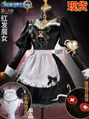 Identity V Fiona Gilman Priestess Dance QiZhen Fashion Game Suit Elegant Dress Cosplay Costume Halloween Party Role Play Outfit