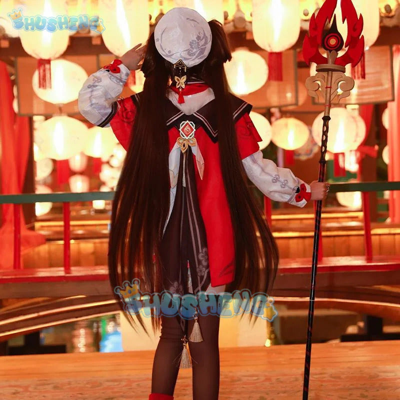 Genshin Impact Hutao Lantern Festival Cosplay Costume Uniform Halloween Carnival Party Christmas Play Role Clothes Clothing
