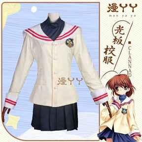 Nagisa Furukawa Cosplay Anime CLANNAD Costume Fujibayashi Kyou School Uniforms Dress Skirt Suit Game School Uniform JK Cos Installation