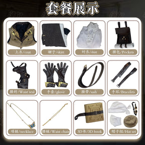 Identity V Melly Plinius Entomologist The Flower Of The Wilderness QiZhen Fashion Game Suit Cosplay Costume Halloween
