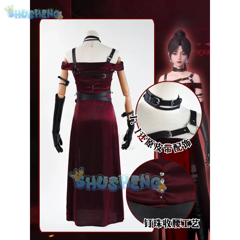 Love and Deepspace Cosplay Heroines Costume The Enchanting Dark Curtain Uniform Halloween Party Women Men Props Shusheng