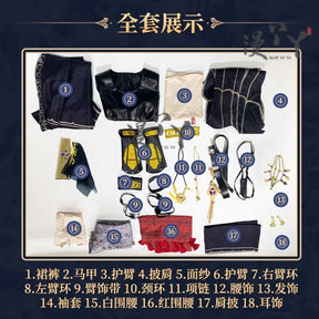 Game Identity V Antiquarian Qi Shiyi Cosplay Costume Crow Cosplay Black Uniforms Halloween Party Role Play Outfit Suit for Woman