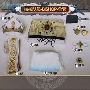 Identity V Cheerleader Skin BISHOP-f1 Cosplay Costume Game Suit Fashion Uniform Halloween Party Outfit Men