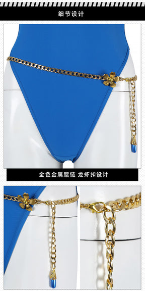 Shusheng-R Street Fighter 6 Chun-Li Cosplay Costume Sexy Swimsuit Props Accessories Women Halloween Carnival Party
