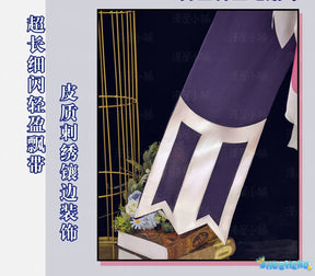 Honor of Kings Wang Zhaojun Epic Skin Anime-style Games Cosplay Costume Idol Singer Pink and Purple Dress Anime-style Games