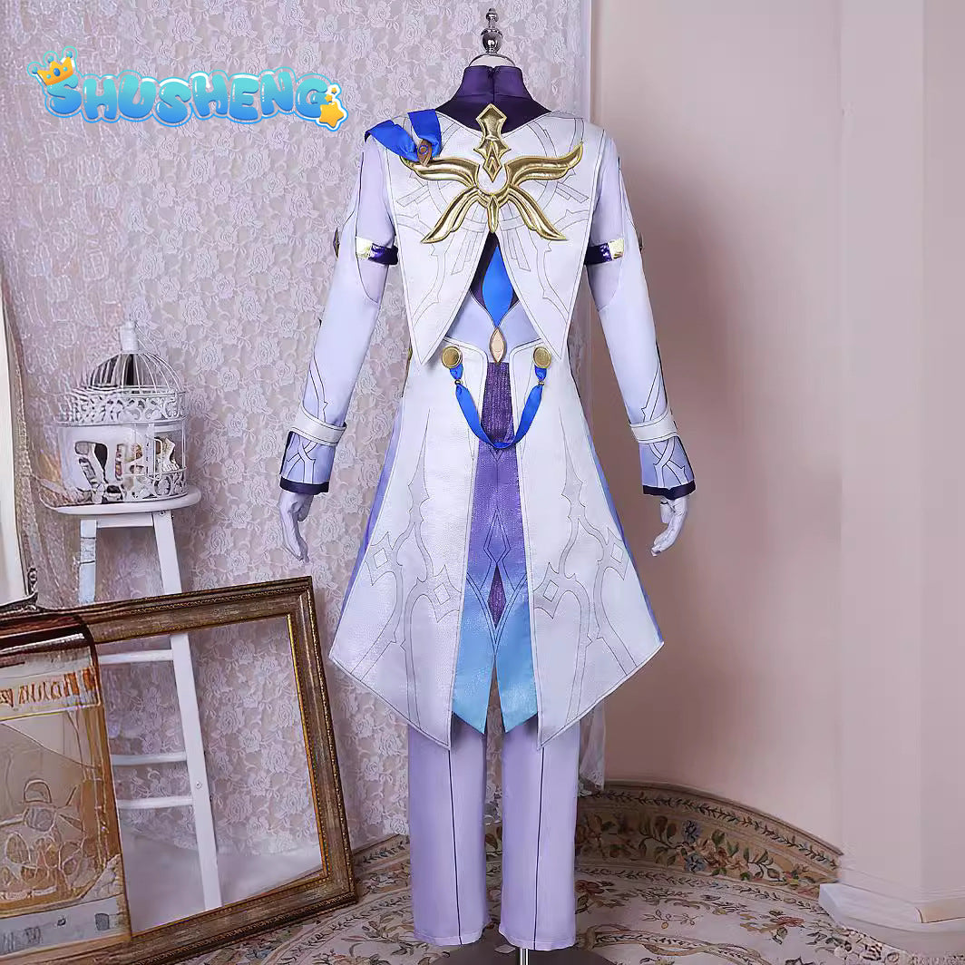 Sunday Cosplay Costume Game Honkai Star Rail Mr. Sunday Cosplay Costume Uniform Outfits Wig Shoes Prop Anime Role Play Suits