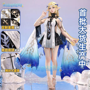 Cartethyia Cosplay Costume Game Wuthering Waves Uniform Halloween Carnival Party Christmas Play Role Clothes Clothing for Women