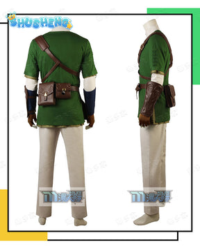 Game Twilight Princess Cosplay Costume Link Role-playing Battle Uniform Halloween Party Full Props With Hat Boots