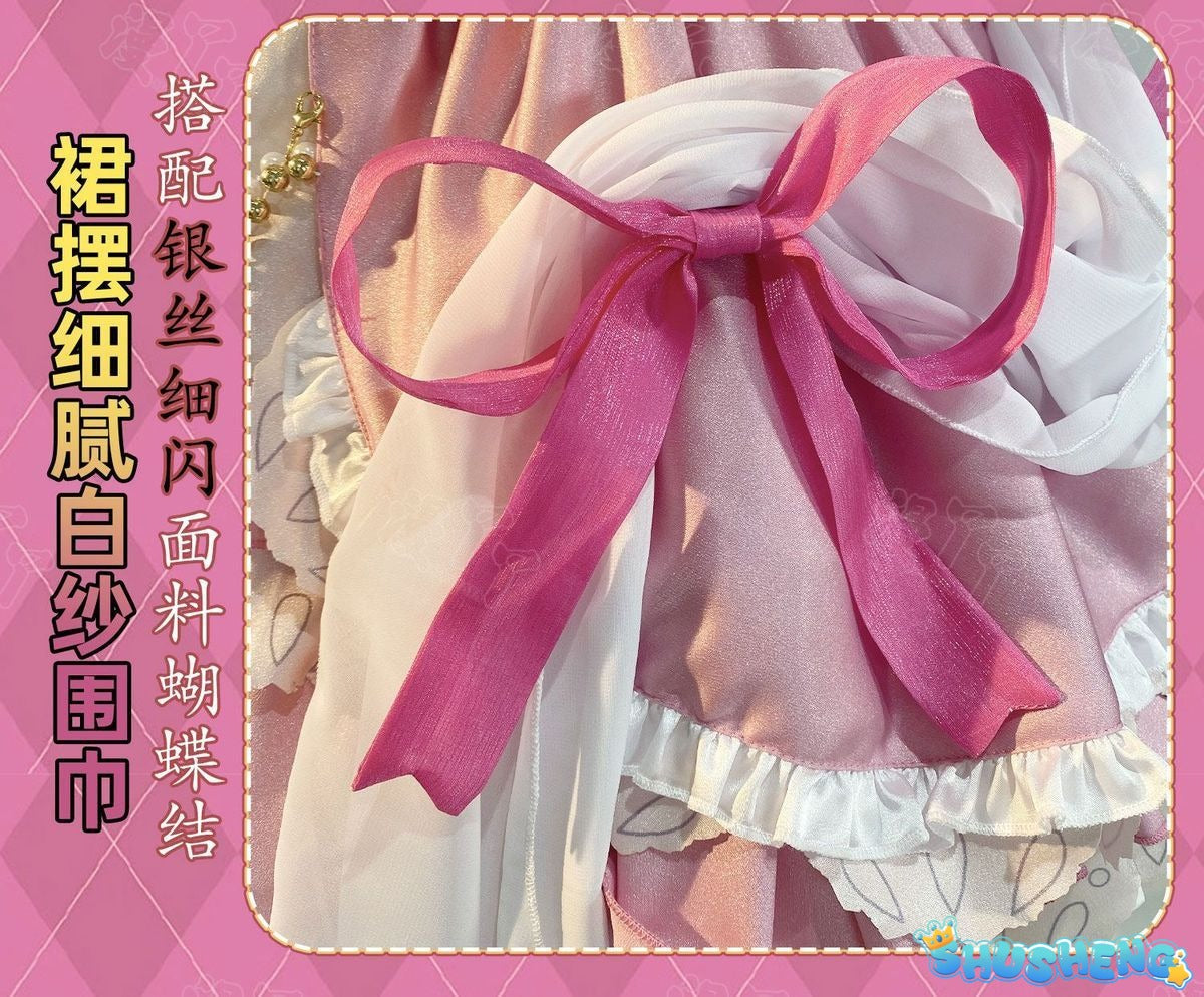 Hoshimiya Ichigo Cosplay Anime Aikatsu!Costume Sweet Lolita with Wings for Hallowmas Christmas Role Play Women