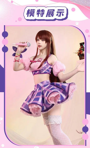 Anime Aikatsu！Cosplay shibuki ran Costume Top, skirt, socks, accessories, cute set party Christmas girl gift set for sale New