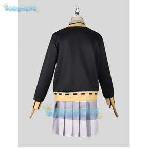 Game Persona 5: The Phantom X Motoha Arai Cosplay Costume Hoodies Plaid Skirt Leisure Time Uniform Wig Woman Sexy Party Suit