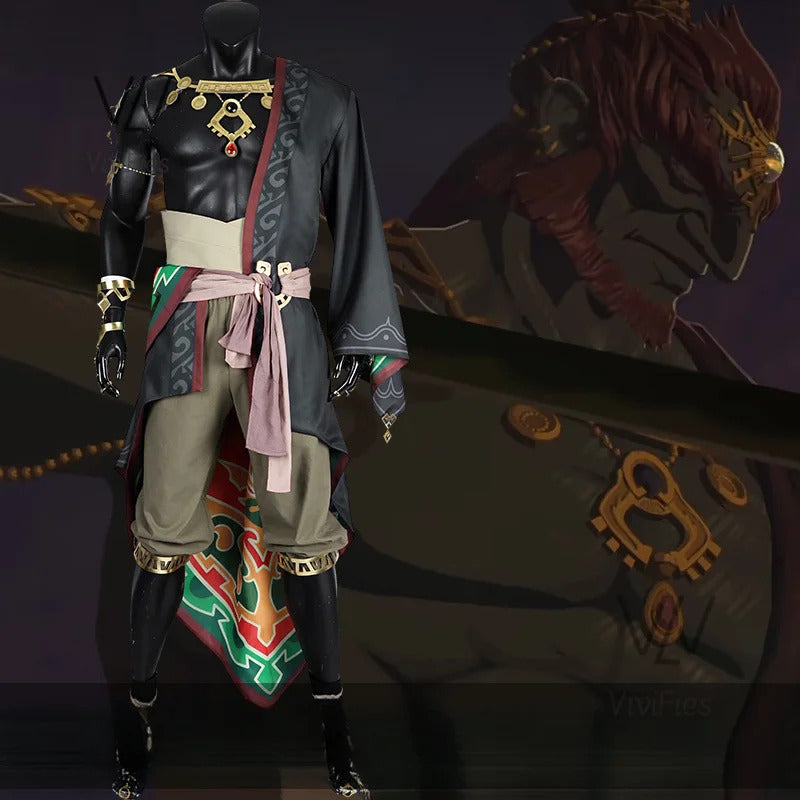 New Game Ganondorf Tears of the Kingdom Cosplay Costume Character Uniform Halloween Carnival Costume Complete Set Men Suit
