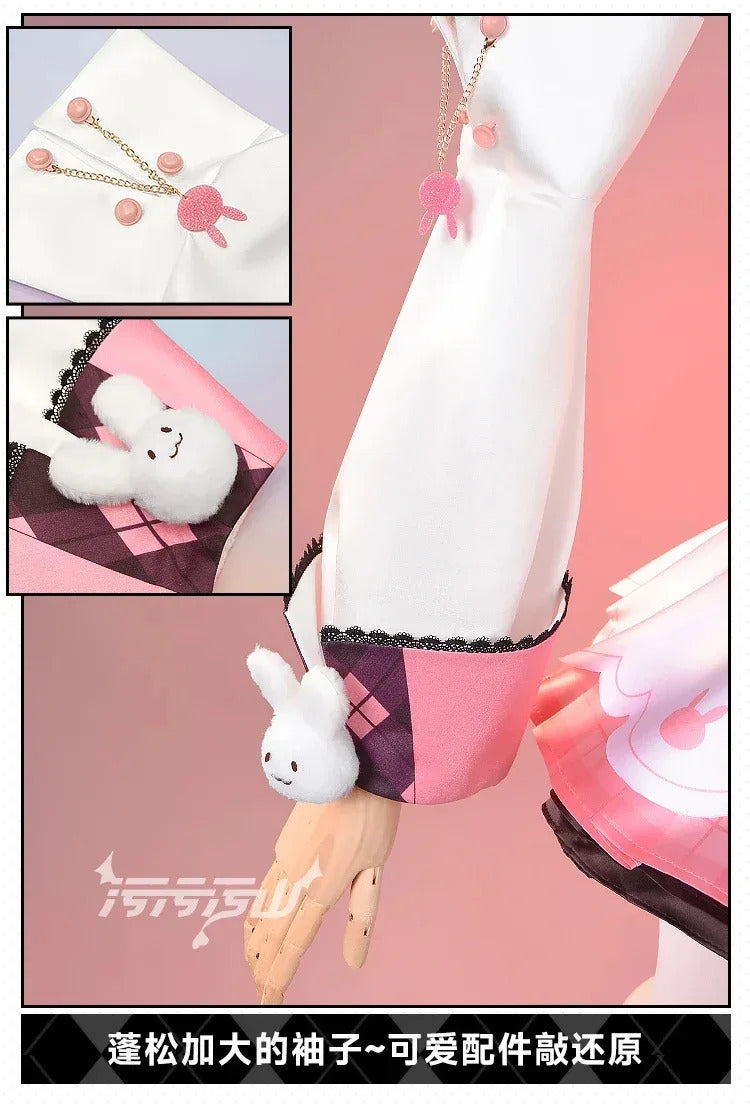 Game Azur Lane USS Laffey Cosplay Costume Halloween Carnival New Pink Song Dress Accessories Props Wig Uniform Women's Sweet Set