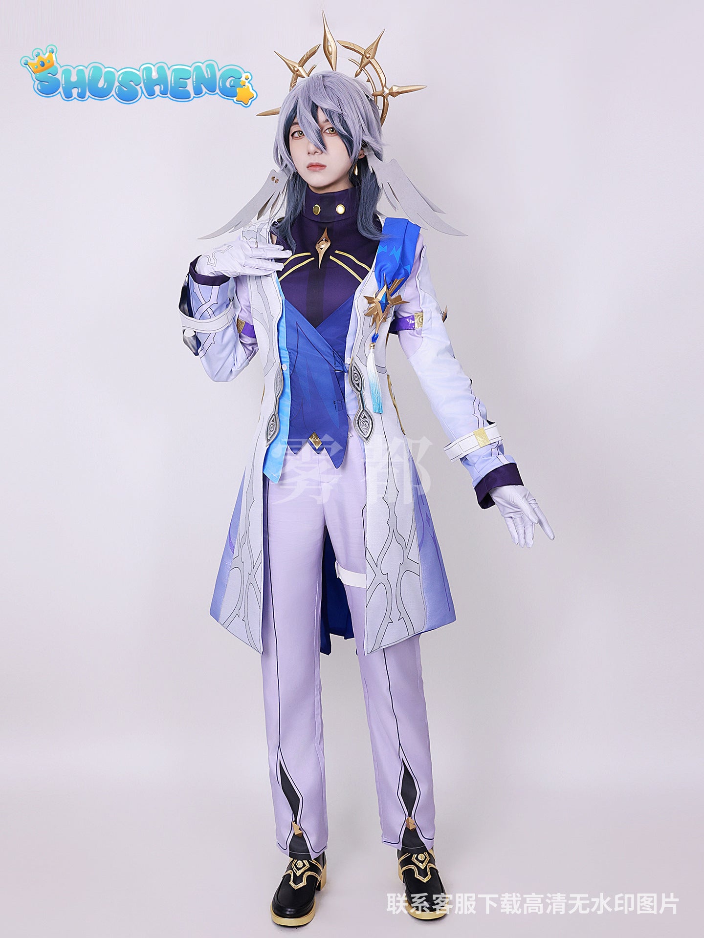 Sunday Cosplay Costume Game Honkai Star Rail Mr. Sunday Cosplay Costume Uniform Outfits Wig Shoes Prop Anime Role Play Suits