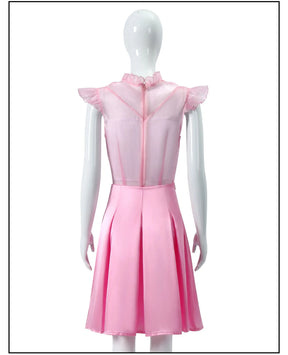 Wicked Glinda Elphaba Cosplay Witches Costumes Clothes Movie Party Role-playing Pink Suit Black Cape Dress Ball Gown Robe Hat