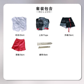 Anime Kasane Teto Cosplay Costume - Women & Men Green Pink Dress, Halloween Outfit with Made Accessories & Props